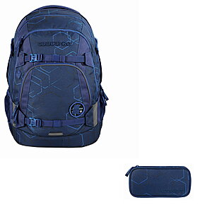 Coocazoo MATE Blue Motion Schulrucksack Set 2tlg