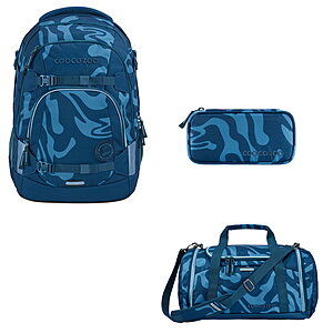 Coocazoo MATE Breaking Waves 3tlg Schulrucksack Set