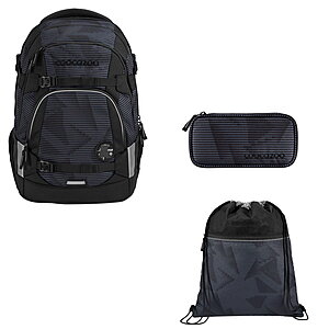 Coocazoo MATE Dark Mission 3tlg Schulrucksack Set