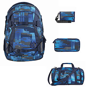 Coocazoo MATE Deep Matrix Schulrucksack Set 4tlg