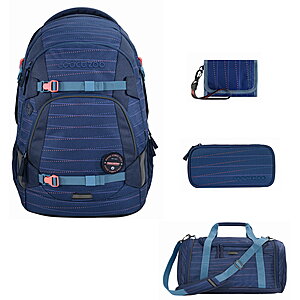 Coocazoo MATE Diamond Lines Schulrucksack Set 4tlg