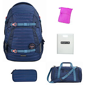 Coocazoo MATE Diamond Lines Schulrucksack Set 5tlg