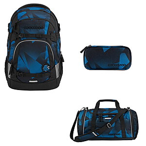 Coocazoo MATE Electric Ice 3tlg Schulrucksack Set