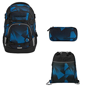 Coocazoo MATE Electric Ice 3tlg Schulrucksack Set