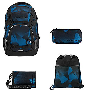 Coocazoo MATE Electric Ice 4tlg Schulrucksack Set