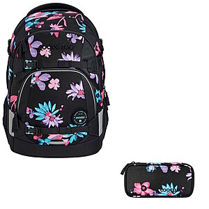 Coocazoo MATE Floral Artnight 2tlg Schulrucksack Set