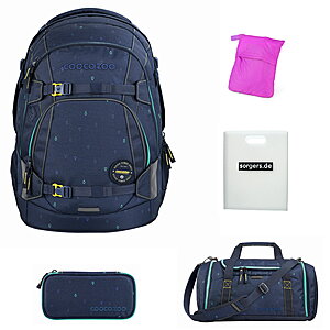 Coocazoo MATE Happy Raindrops Schulrucksack Set 5tlg