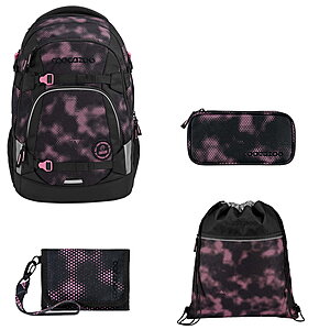 Coocazoo MATE Pink Illusion 4tlg Schulrucksack Set