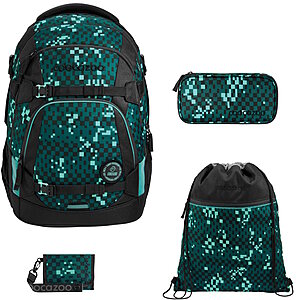 Coocazoo MATE Pixel Blox 4tlg Schulrucksack Set