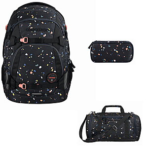 Coocazoo MATE Sprinkled Candy Schulrucksack Set 3tlg