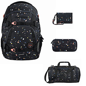 Coocazoo MATE Sprinkled Candy Schulrucksack Set 4tlg