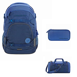 Coocazoo Mate All Blue 3tlg Schulrucksack Set