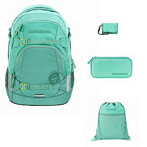 Coocazoo Mate All Mint 4tlg Schulrucksack Set