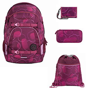 Coocazoo Mate Berry Bubbles 4tlg Schulrucksack Set