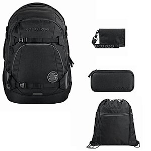 Coocazoo Mate Black Coal 4tlg Schulrucksack Set