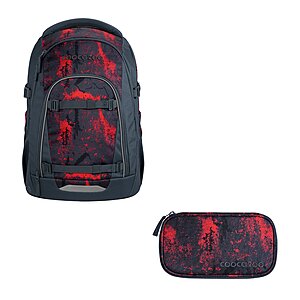 Coocazoo Mate Broken Black Schulrucksack Set 2tlg