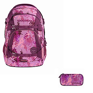 Coocazoo Mate Cherry Blossom 2tlg Schulrucksack Set