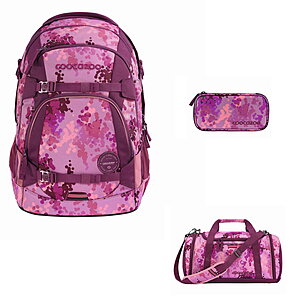 Coocazoo Mate Cherry Blossom 3tlg Schulrucksack Set