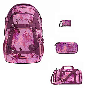 Coocazoo Mate Cherry Blossom 4tlg Schulrucksack Set