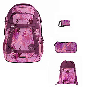 Coocazoo Mate Cherry Blossom 4tlg Schulrucksack Set