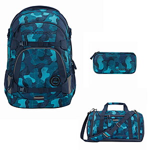 Coocazoo Mate Cloudy Camou 3tlg Schulrucksack Set