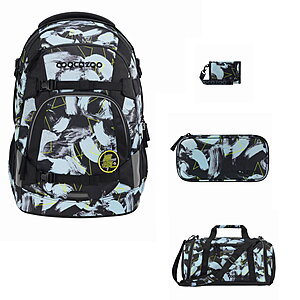 Coocazoo Mate Electric Storm 4tlg Schulrucksack Set