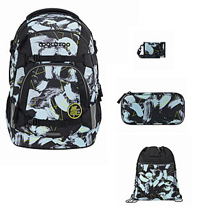 Coocazoo Mate Electric Storm 4tlg Schulrucksack Set