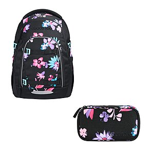 Coocazoo Mate Floral Artnight Schulrucksack Set 2tlg