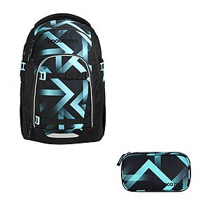 Coocazoo Mate Laser Lights Schulrucksack Set 2tlg