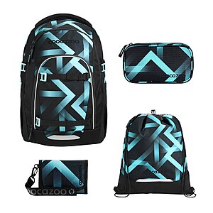 Coocazoo Mate Laser Lights Schulrucksack Set 4tlg