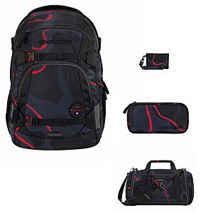 Coocazoo Mate Lava Lines 4tlg Schulrucksack Set