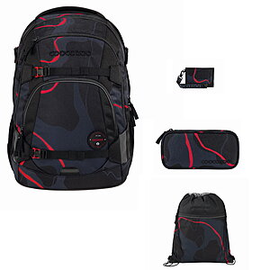 Coocazoo Mate Lava Lines 4tlg Schulrucksack Set