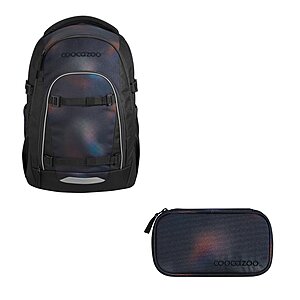 Coocazoo Mate Rainbow Illusion Schulrucksack Set 2tlg