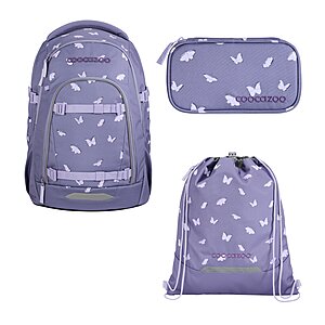 Coocazoo Mate Reflective Wings Schulrucksack Set 3tlg