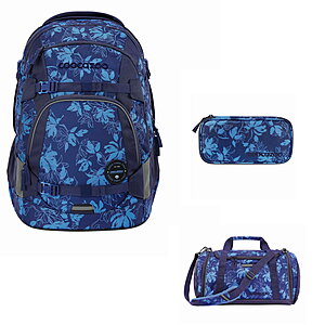 Coocazoo Mate Tropical Night 3tlg Schulrucksack Set