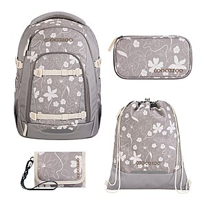Coocazoo Mate Vanilla Bloom Schulrucksack Set 4tlg