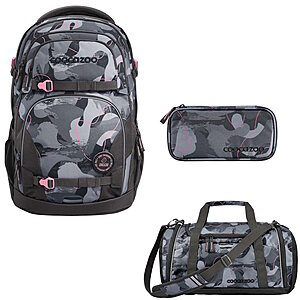 Coocazoo PORTER Bubble Brush 3tlg Schulrucksack Set