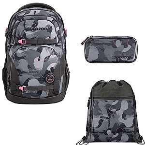 Coocazoo PORTER Bubble Brush 3tlg Schulrucksack Set