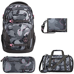 Coocazoo PORTER Bubble Brush 4tlg Schulrucksack Set