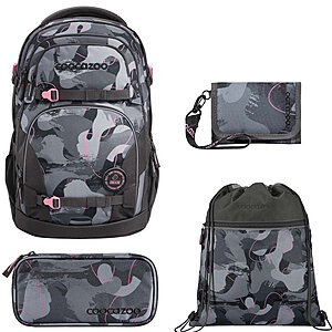 Coocazoo PORTER Bubble Brush 4tlg Schulrucksack Set