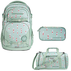 Coocazoo PORTER Dancing Dots 3tlg Schulrucksack Set