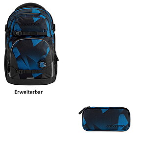 Coocazoo PORTER Electric Ice 2tlg Schulrucksack Set