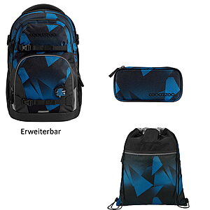Coocazoo PORTER Electric Ice 3tlg Schulrucksack Set