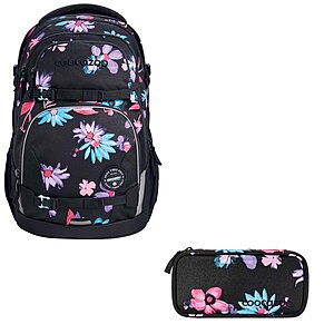 Coocazoo PORTER Floral Artnight 2tlg Schulrucksack Set