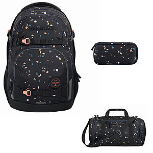 Coocazoo PORTER Sprinkled Candy Schulrucksack Set 3tlg