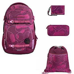 Coocazoo Porter Berry Bubbles 4tlg Schulrucksack Set