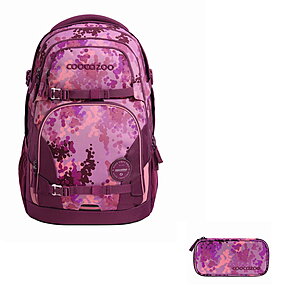 Coocazoo Porter Cherry Blossom 2tlg Schulrucksack Set