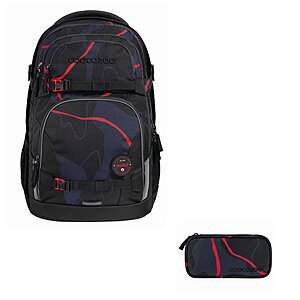 Coocazoo Porter Lava Lines 2tlg Schulrucksack Set