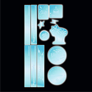 Coocazoo Reflektierendes Sticker-Set Blue