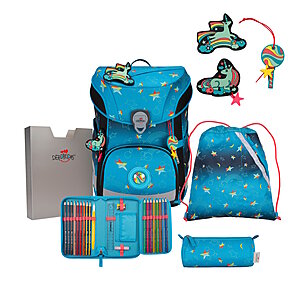 DerDieDas ErgoFlex Easy LED Rainbow Star Schulranzenset